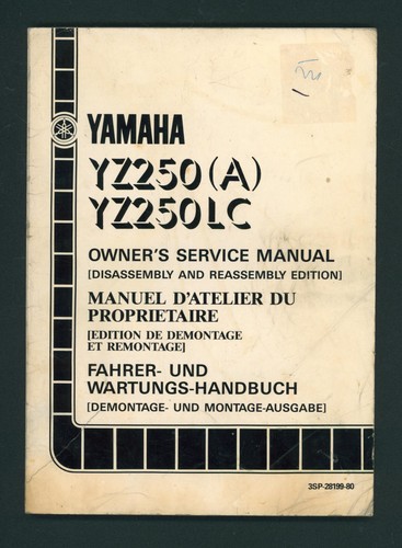 Yamaha yz250lc 3sp - yz250lc,